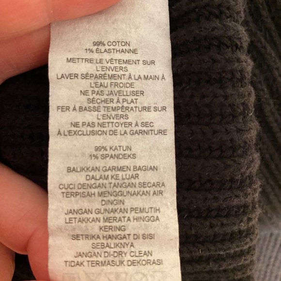 ARMANI EXCHANGE Men’s Black Zip Sweater Sz S - Picture 9 of 9